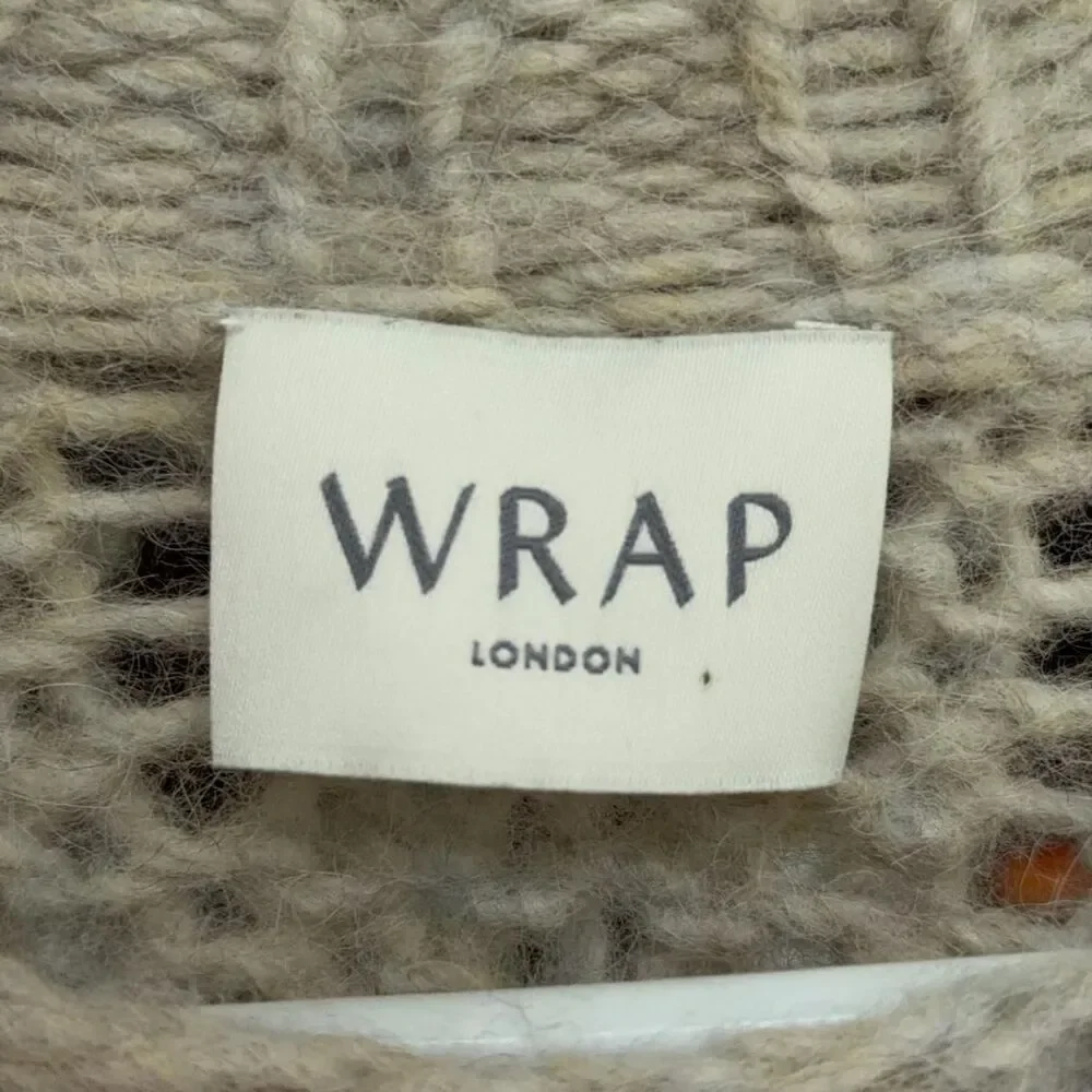 Wrap London Alpaca & Wool Blend Chunky Knit Sweater size 6